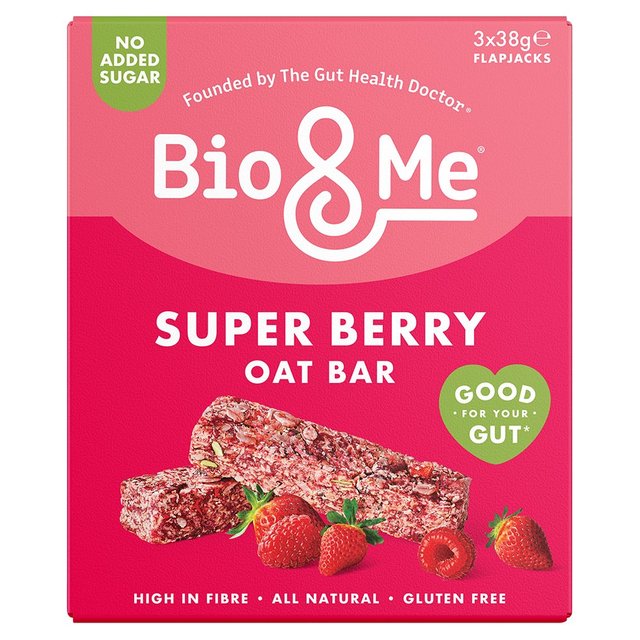 Bio&Me Super Berry Oat Bars   3 x 38g GOODS M&S   