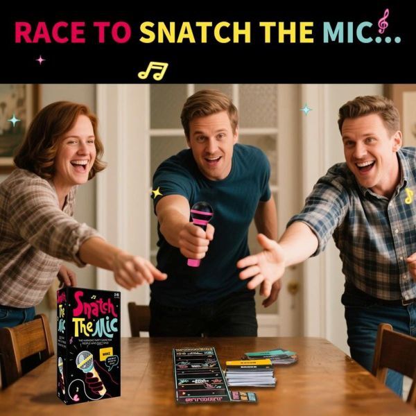 Leaper Bad Singer's Microphone Grab board game (British brand)