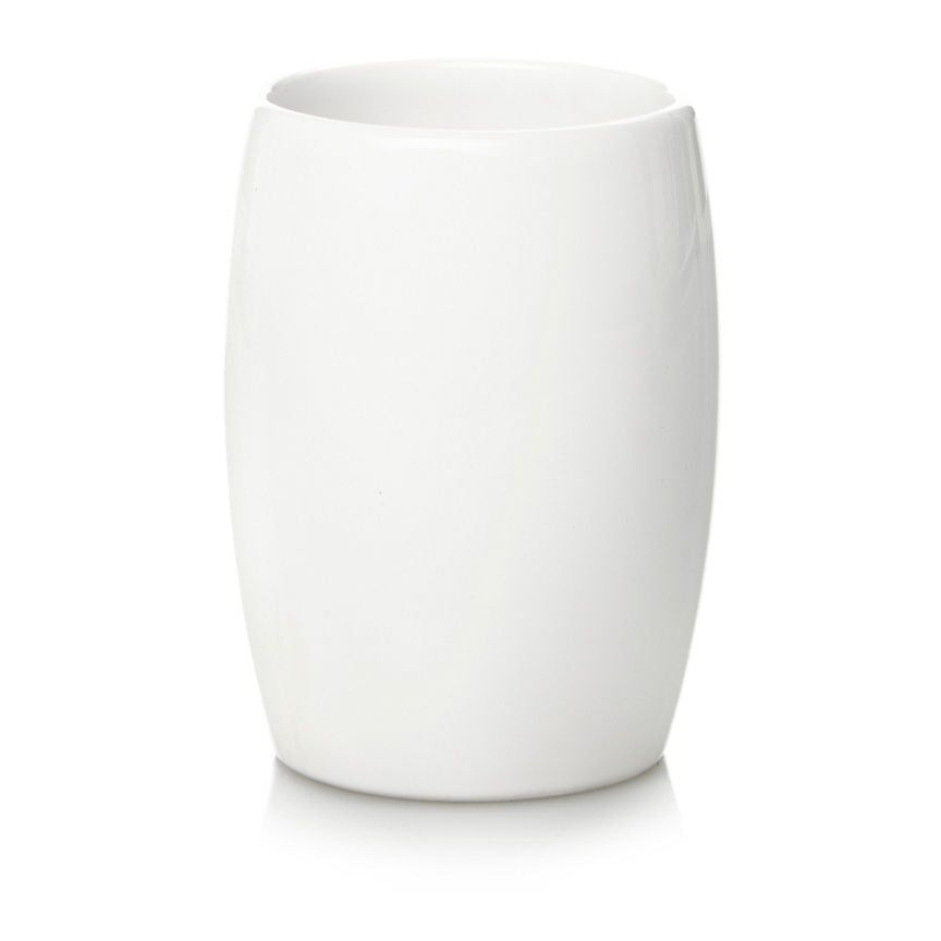 George Home White Ceramic Tumbler