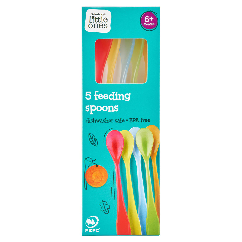 Sainsbury's Little Ones 5 Feeding Spoons 6+ Months