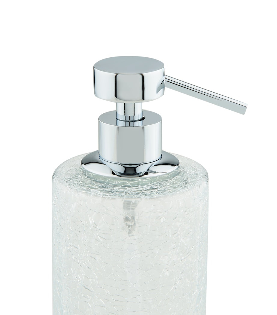 Zodiac cracked crystal soap dispenser (British brand)