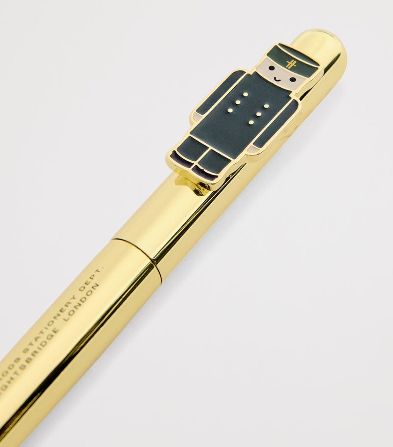 Harrods Green Man pen with gold-tone barrel - British product