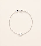 Astrid & Miyu recycled sterling silver heart bracelet, imported from the UK