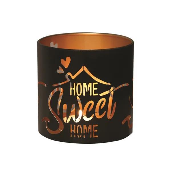 Aroma wax melt burner black Home Sweet Home - British product