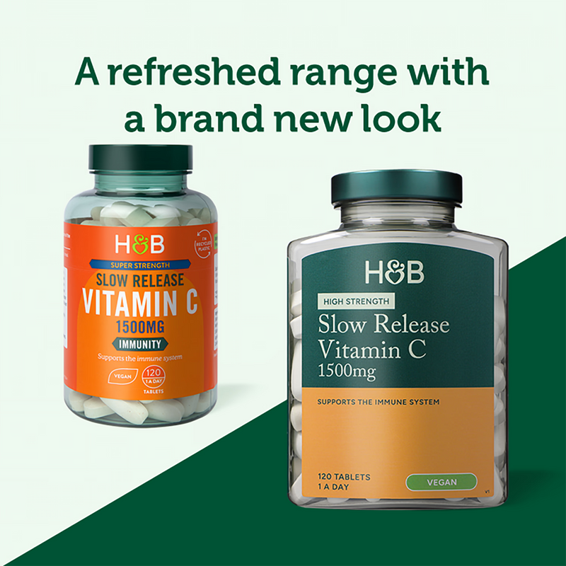 Holland & Barrett Vitamin C 1500mg 120 Tablets, UK version