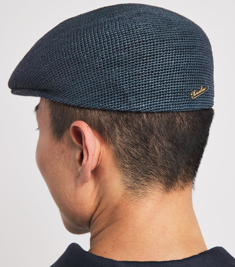 Borsalino raffia Miami flat beret, UK version