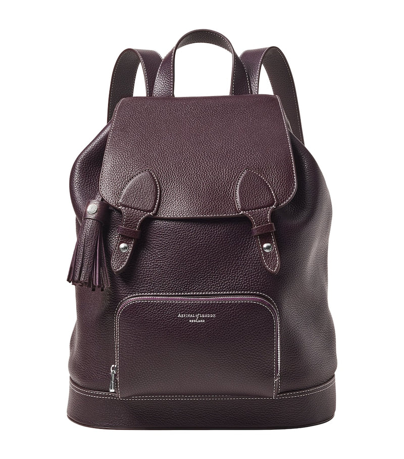 Aspinal of London medium leather Hudson backpack, imported from the UK