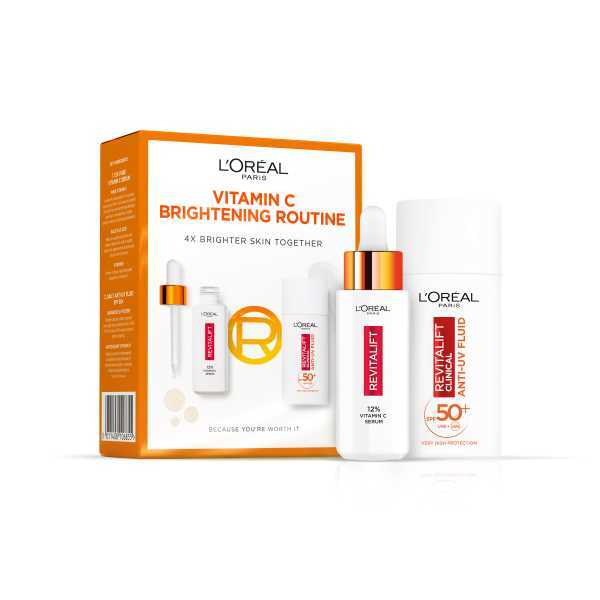 L'Oreal Paris 12% Vitamin C Serum & SPF 50 UV Fluid Duo 50ml GOODS Superdrug   