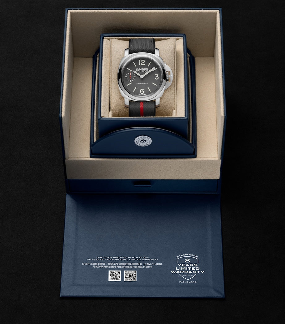 Panerai Luminor Luna Rossa watch 44mm stainless steel, UK version