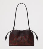 LOEWE Flamenco woven leather clutch bag, UK version