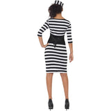 Smiffys Classy Convict Costume set with dress and hat, imported from the UK