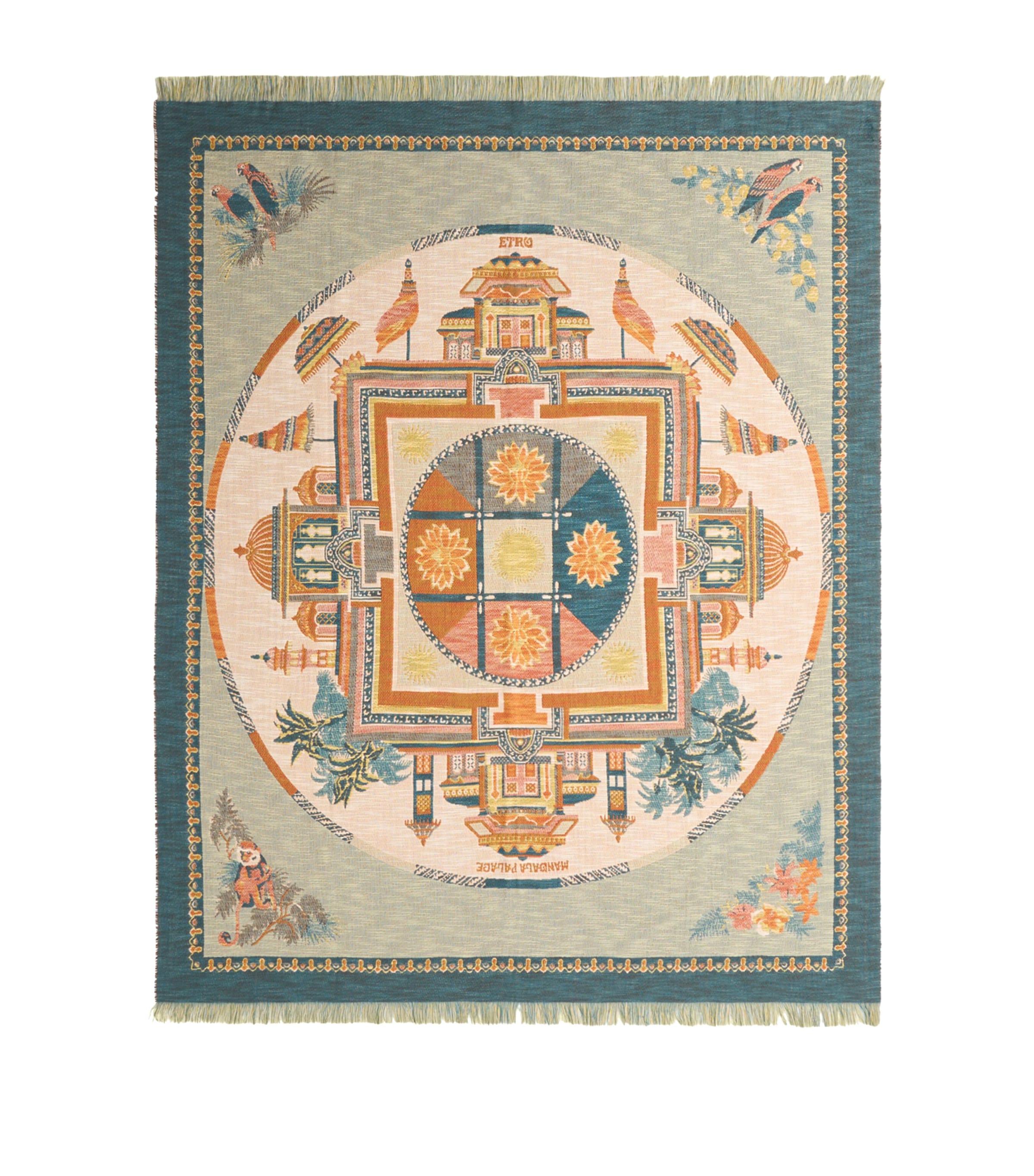 Etro cotton mandala shanti throw 140x180cm - British product