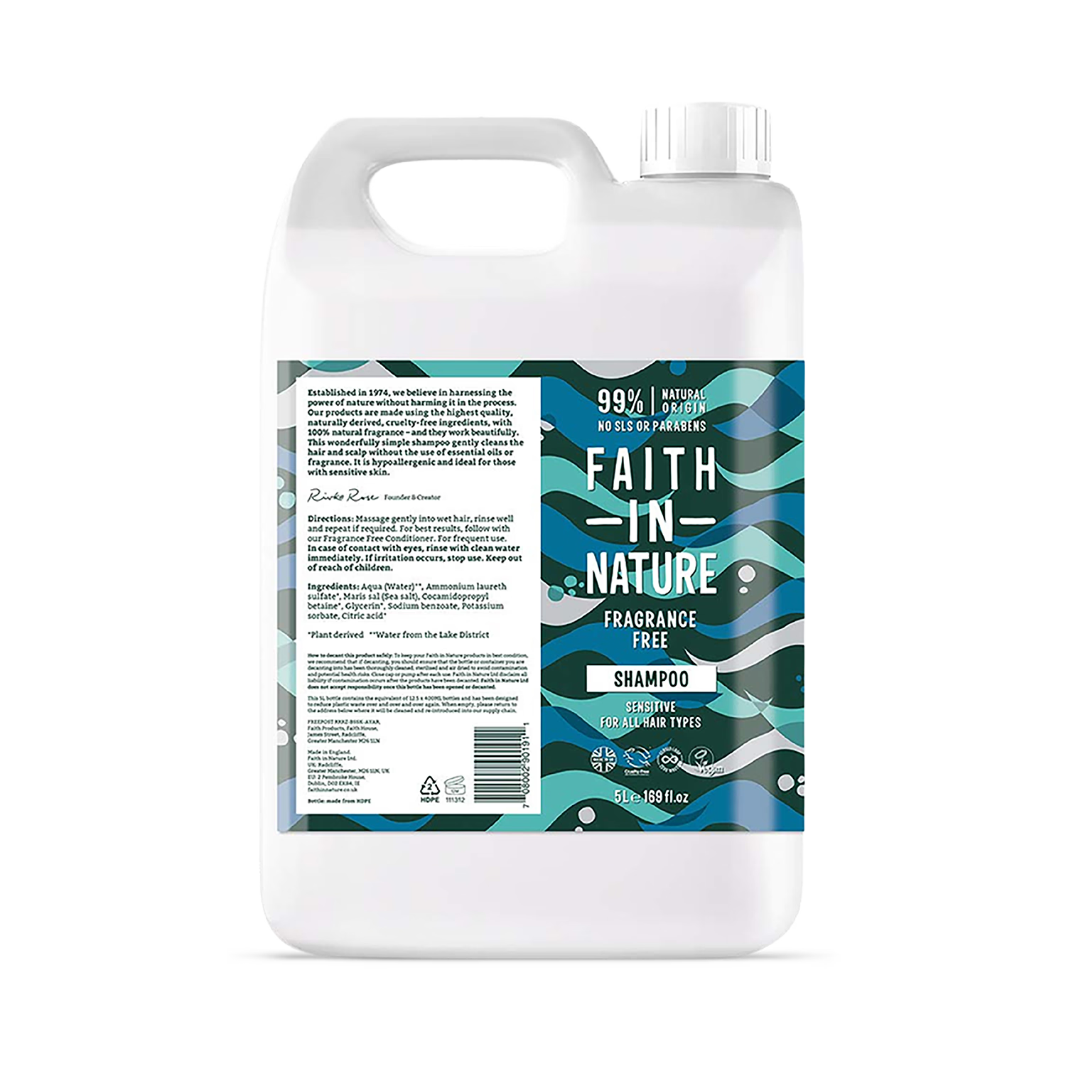 Faith in Nature Fragrance Free Shampoo 400ml