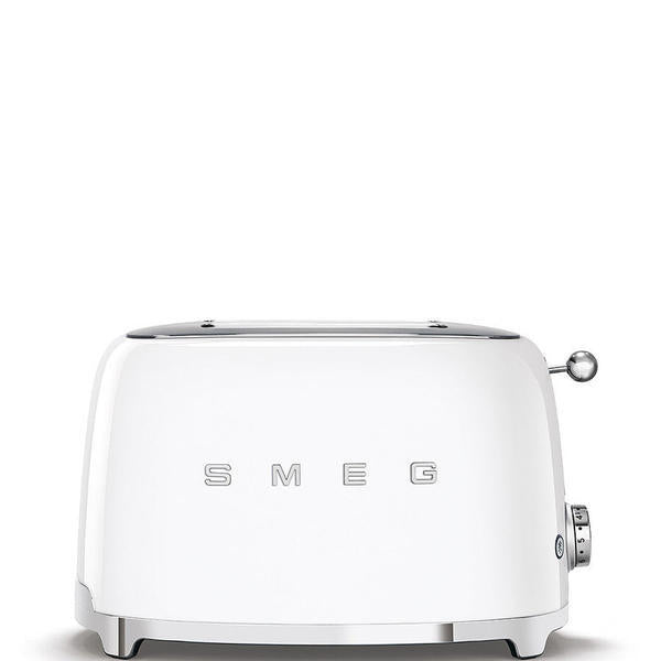 Smeg stovetop kettle and toaster set in white - British product