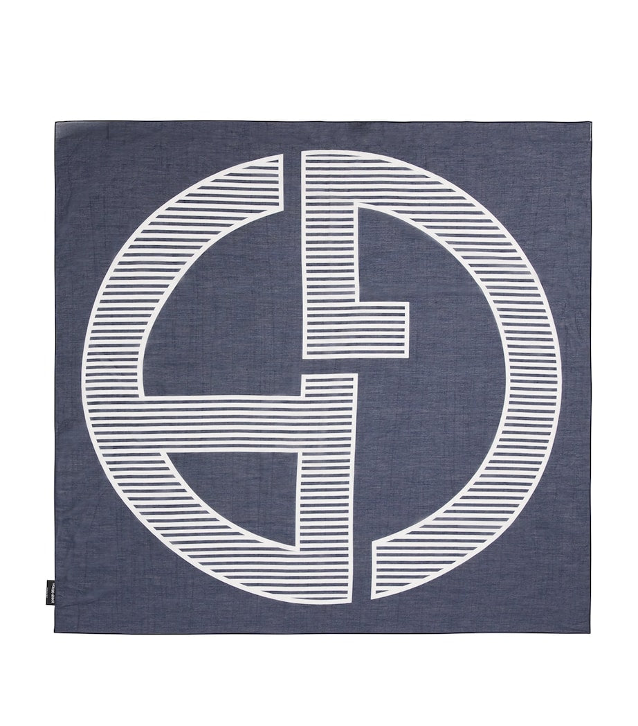 Giorgio Armani monogram foulard 90x90cm, UK version