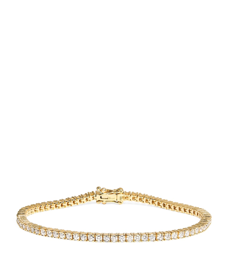 Harrods yellow gold and diamond tennis bracelet 2.00ct, UK version