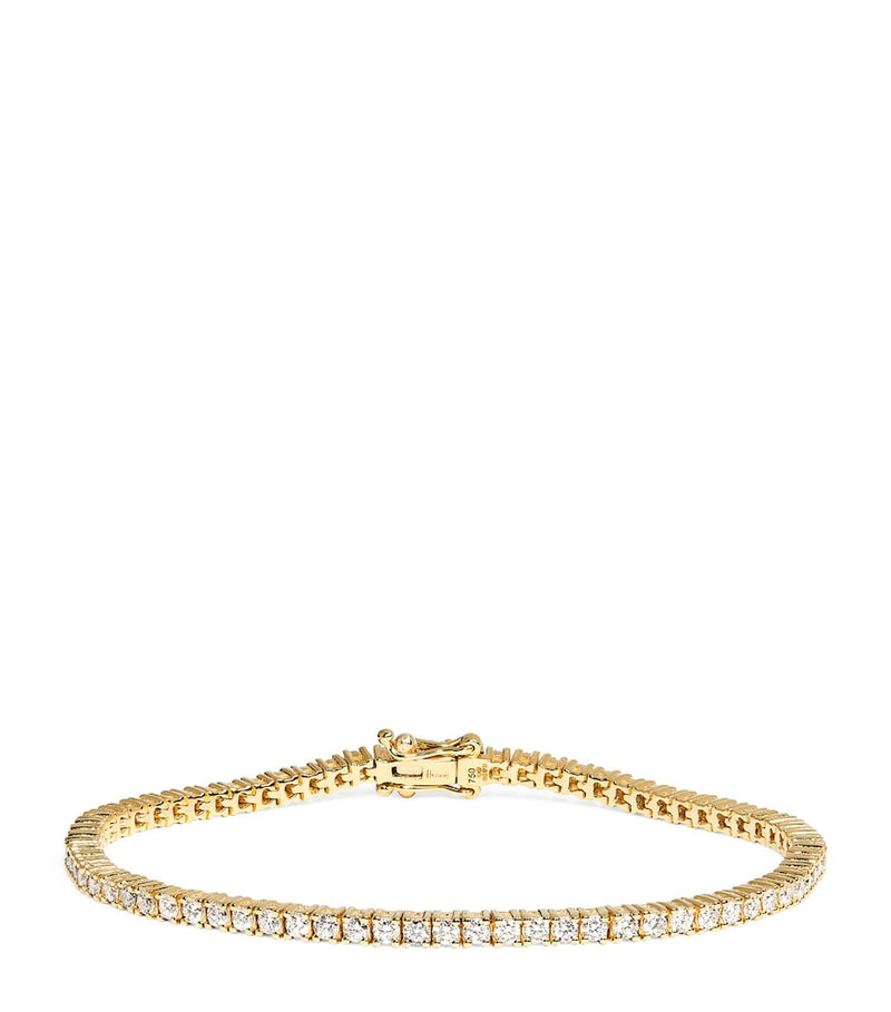 Harrods yellow gold and diamond tennis bracelet 2.00ct, UK version