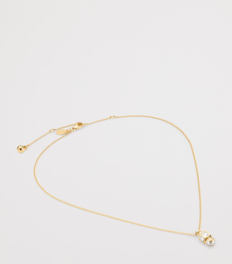 Jimmy Choo faux pearl pendant necklace (British brand)