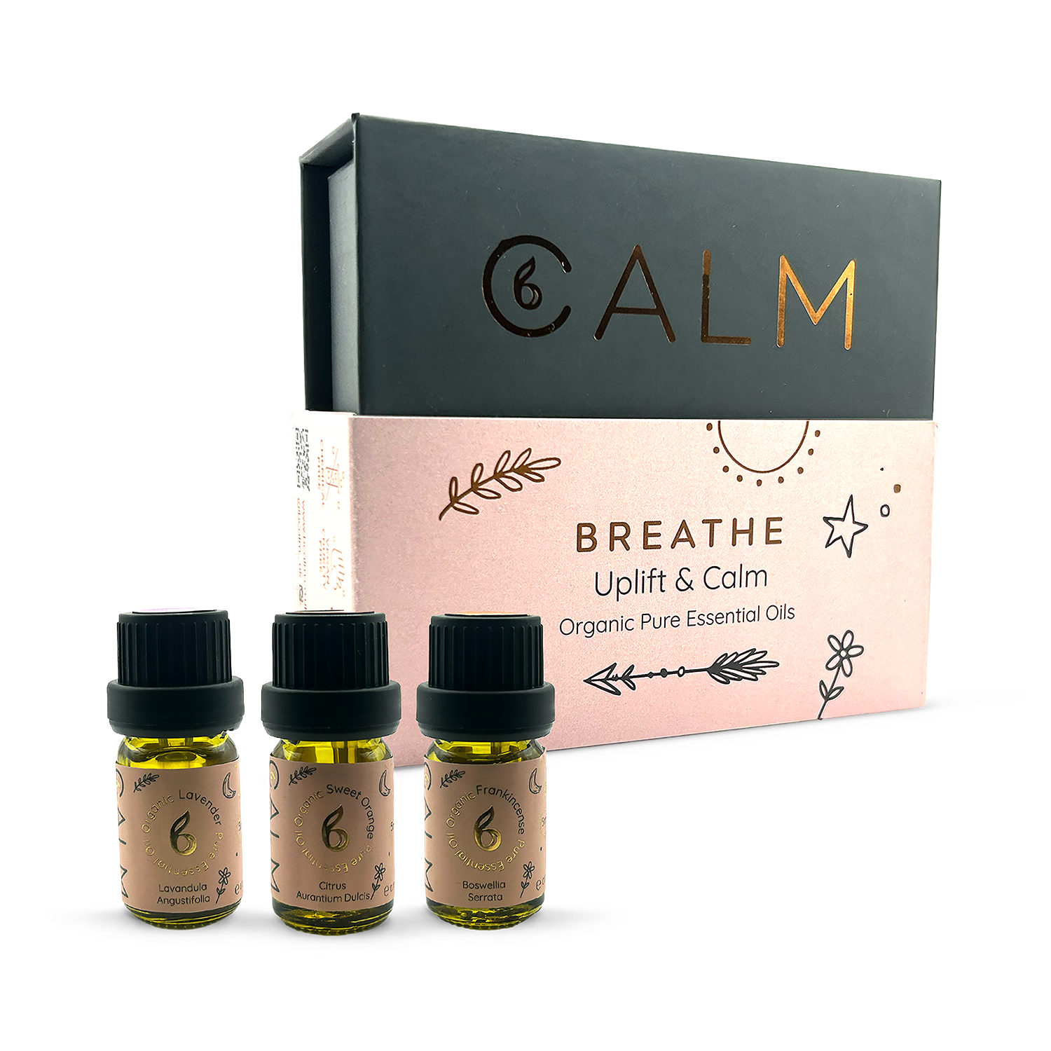 B Calm organic essential oil trio 5ml x3 (British brand)