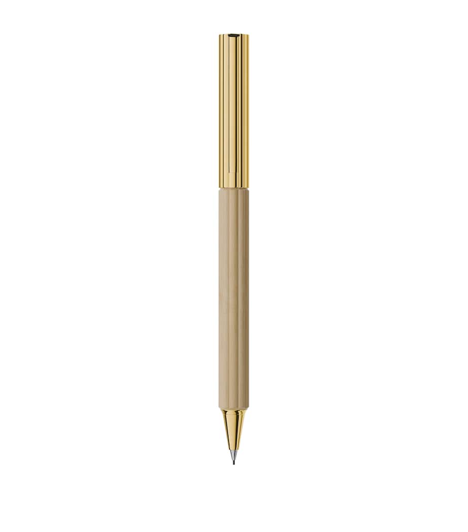 Graf von Faber-Castell gold-trim hornbeam wood mechanical pencil, UK version