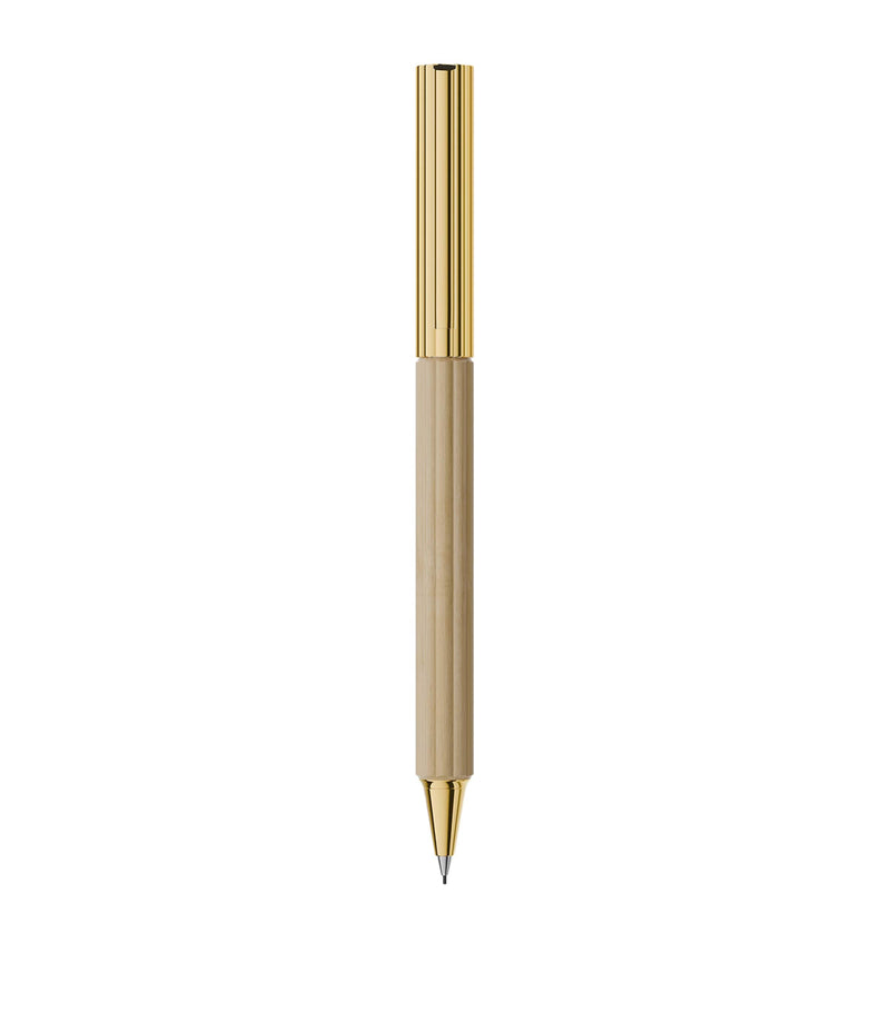 Graf von Faber-Castell gold-trim hornbeam wood mechanical pencil, UK version