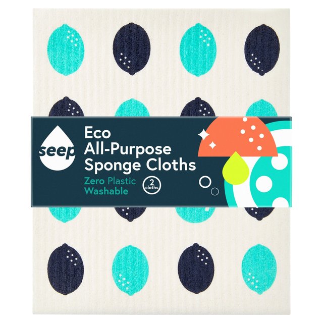 Seep Eco Sponge Cloths   2 per pack GOODS M&S   