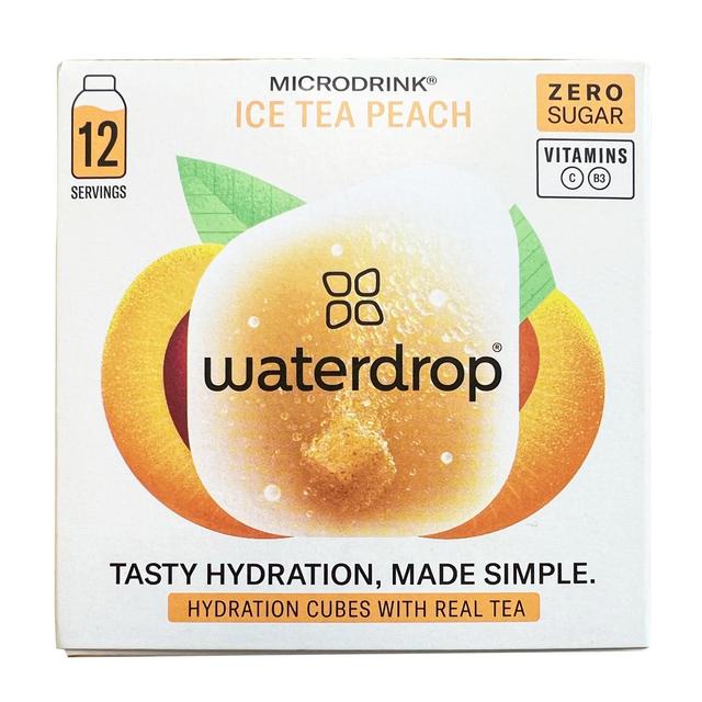 Waterdrop Peach Iced Tea Vitamin Hydration Cube   12 per pack