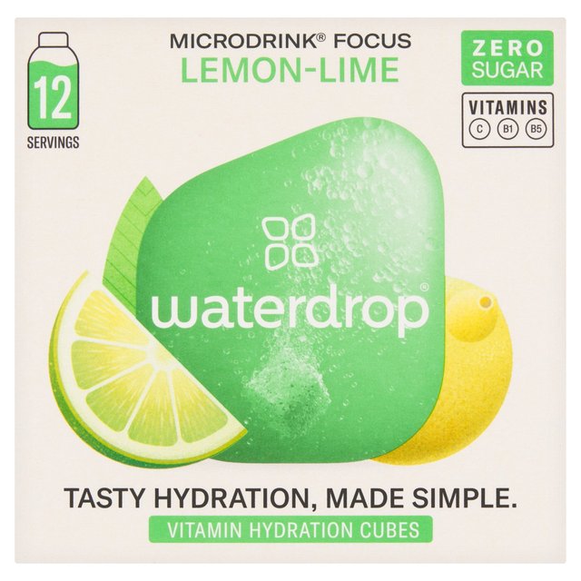 Waterdrop Focus Lemon-Lime Vitamin Hydration Cube   12 per pack