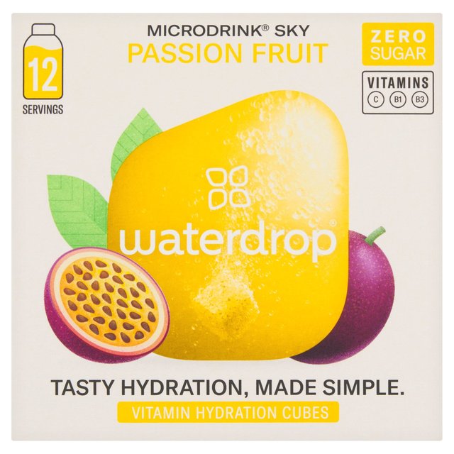 Waterdrop Sky Passionfruit Vitamin Hydration Cube   12 per pack GOODS M&S   