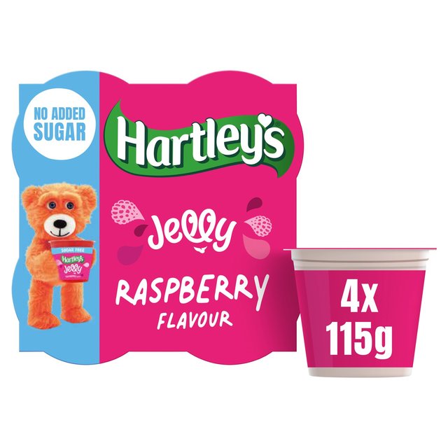 Hartley's No Added Sugar Raspberry Jelly   4 x 115g