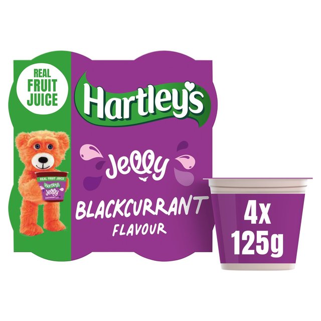 Hartley's Blackcurrant Jelly   4 x 125g GOODS M&S   