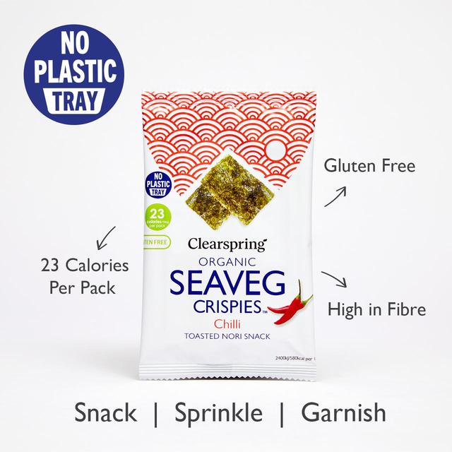 Clearspring Organic Seaveg Crispies Chilli   4g GOODS M&S   