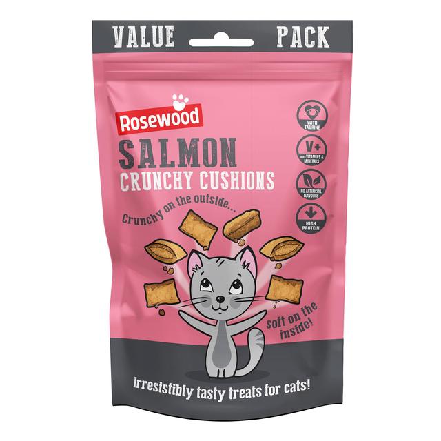 Rosewood Crunchy Salmon Cat Cushions Value Pack   200g GOODS M&S   