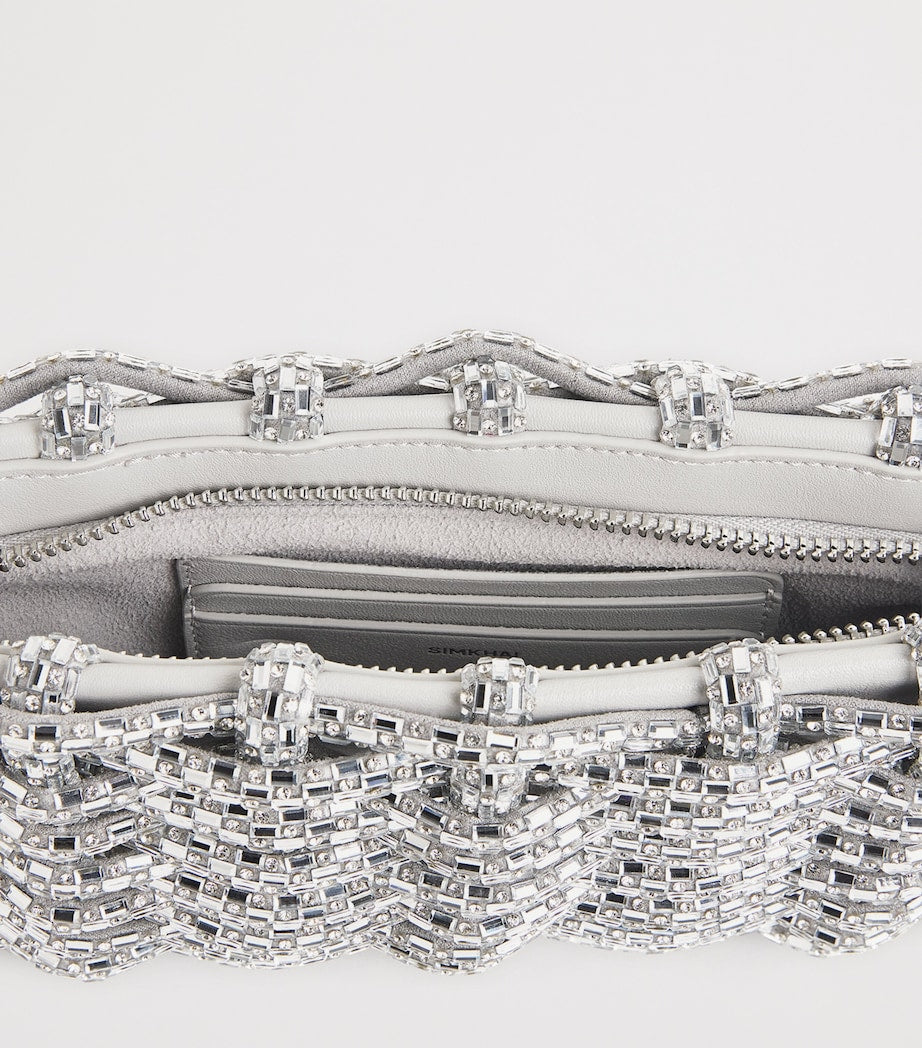 Pochette perlée tissée Simkhai, version Royaume-Uni