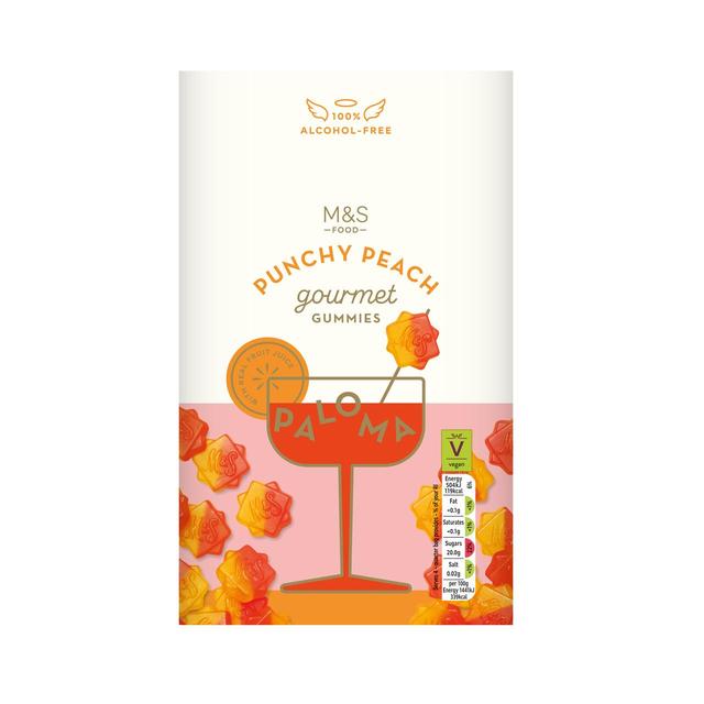 M&S Punchy Peach Paloma Gourmet Gummies   140g GOODS M&S   