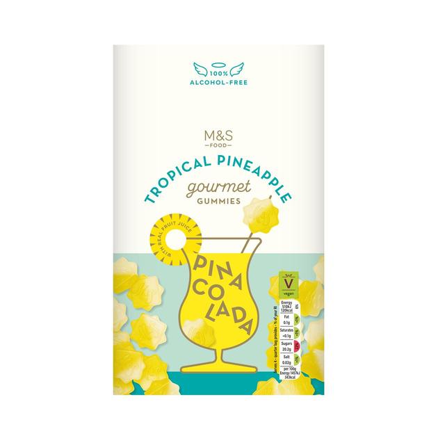 M&S Tropical Pineapple Pina Colada Gourmet Gummies   140g GOODS M&S   