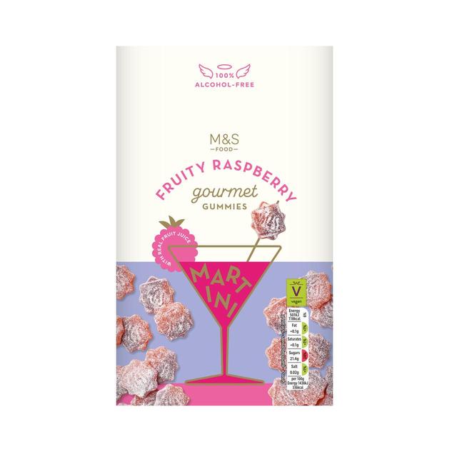 M&S Fruity Raspberry Martini Gourmet Gummies   140g GOODS M&S   