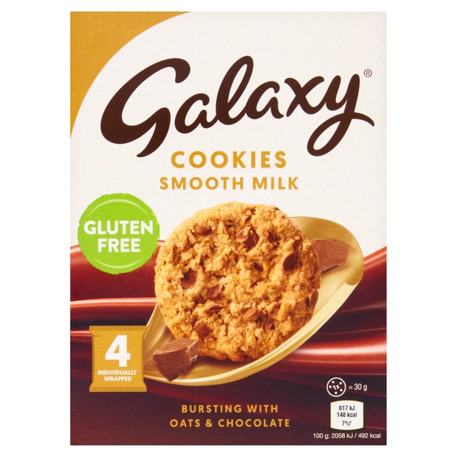 Galaxy Gluten Free Smooth Milk Cookies   120g GOODS M&S   