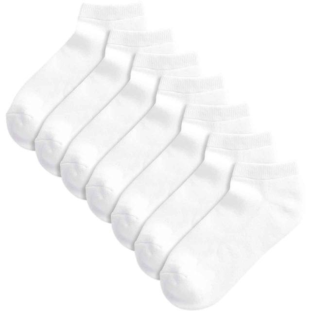 M&S Kids Half Terry Trainer Liner White 7 Pack