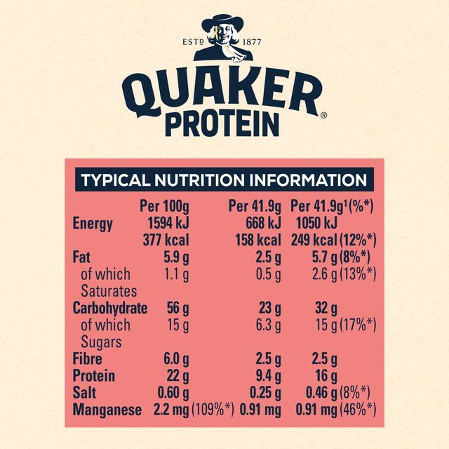 Quaker Oat So Simple Protein Strawberries & Cream Porridge Sachets Cereal   8 x 1 per pack GOODS M&S   