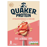 Quaker Oat So Simple Protein Strawberries & Cream Porridge Sachets Cereal   8 x 1 per pack GOODS M&S   