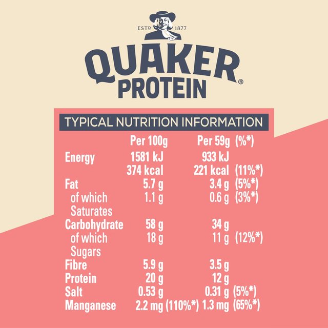 Quaker Oat So Simple Protein Porridge Strawberries and Cream Cereal Pot   59g GOODS M&S   