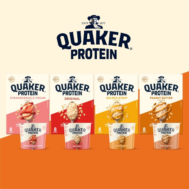 Quaker Oat So Simple Protein Porridge Strawberries and Cream Cereal Pot   59g GOODS M&S   