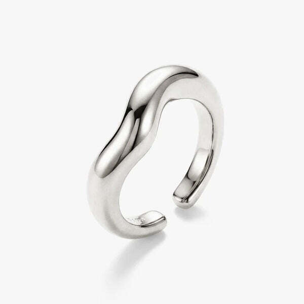 MUCHV open wave ring in 18k gold or silver, UK version