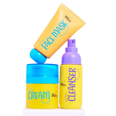 Superdrug Lav Kids Teen Cleanse, Mask & Glow Skincare Trio- Buy online at McGrocer
