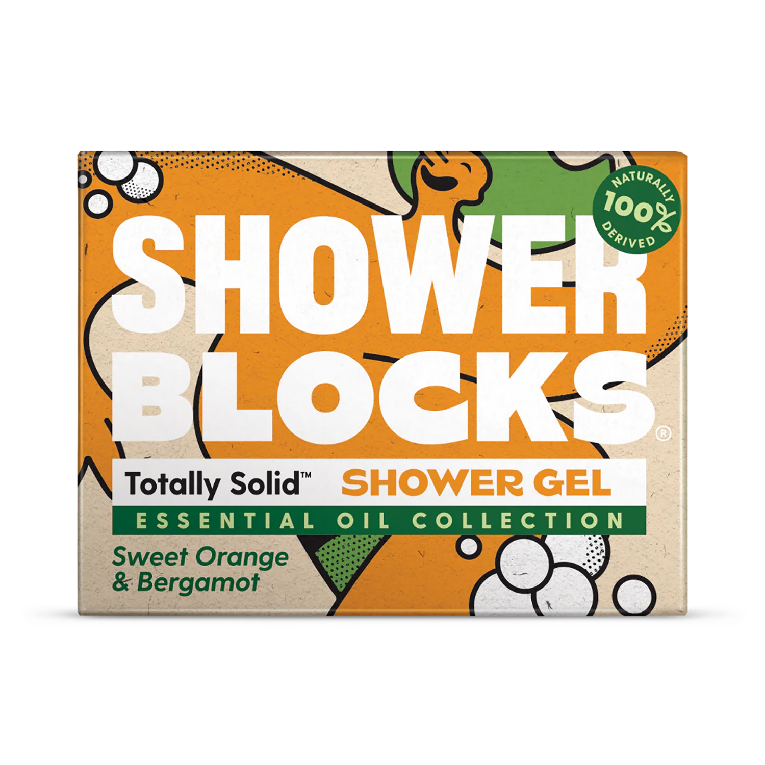 Solid shower gel sweet orange bergamot 100g (British brand)