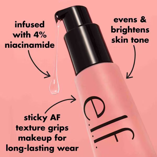 e.l.f. Power Grip Primer with Niacinamide 24ml - British product