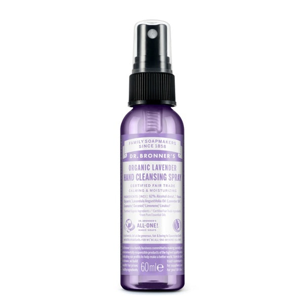 Dr Bronner Lavender Organic Hand Sanitiser - 60ml