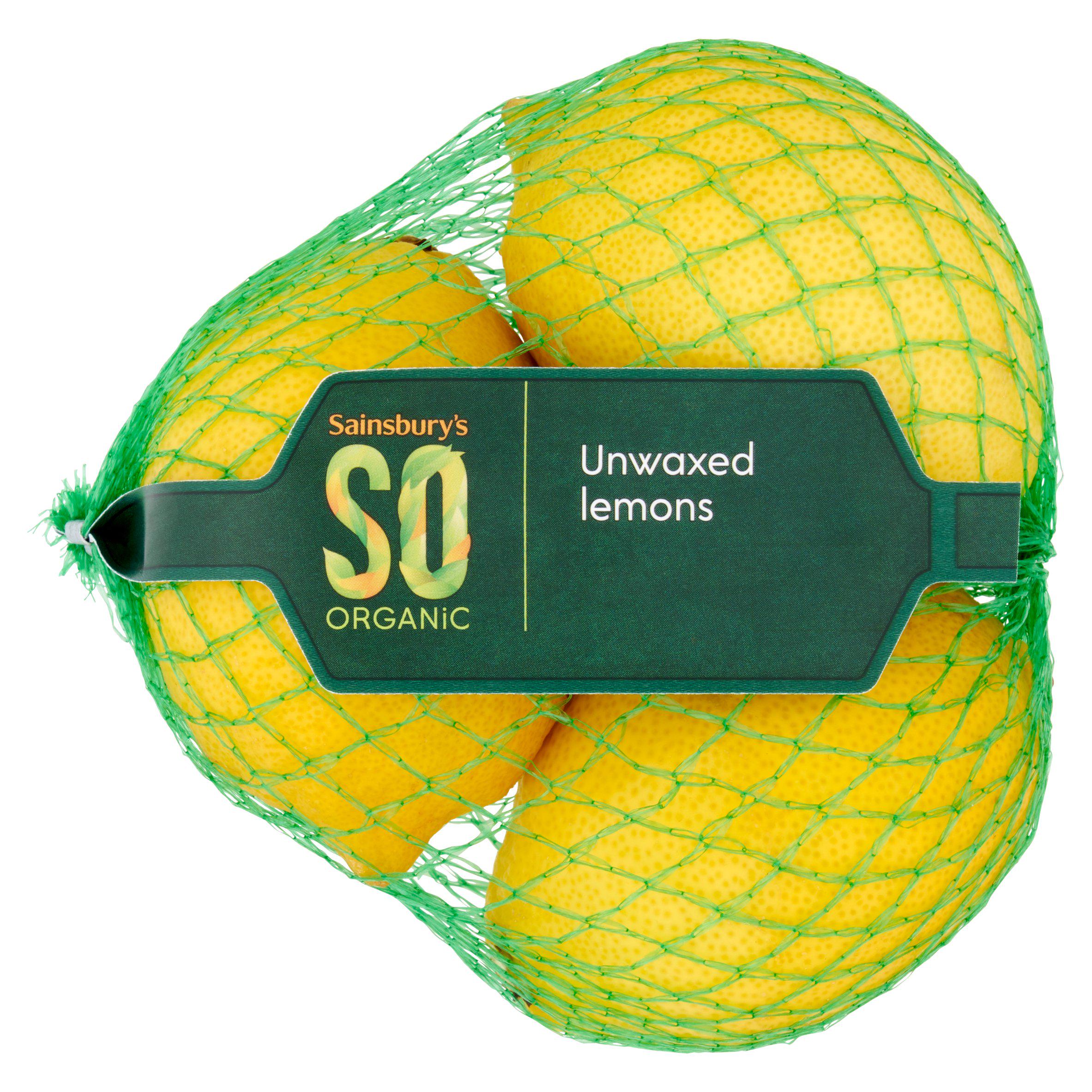 Sainsbury's Lemons Unwaxed, SO Organic x3 GOODS Sainsburys   