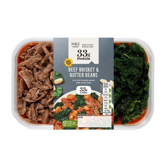 M&S Rindfleischbrust mit Tomaten und Bohnen, importiert aus Großbritannien